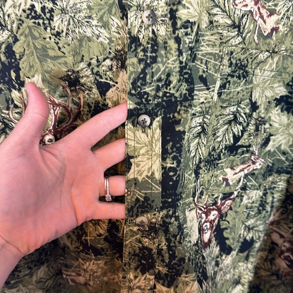 Field Tested Outdoor Life Camo Deer Hunting Long Sleeve Button Down Mens 3XL - Picture 6 of 8